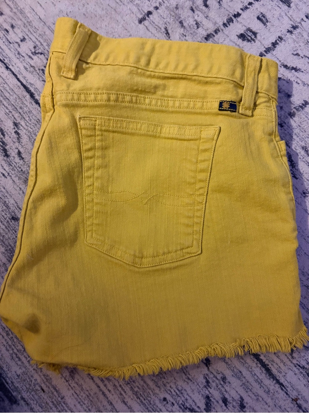 Lucky Brand Lime Green/yellowish Cropped Denim Shorts